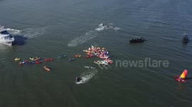 Climate Activists Sustain Newcastle Coal Port Blockade, Defying Expiring Police Permission in Australia