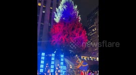 US: 2023 Rockefeller Center Christmas Tree Lighting In NYC 2
