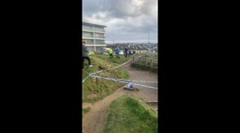 VIDEO: Shocking footage captures rock slide on Cornwall beach as locals warned (part 2)