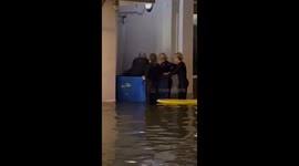 Man rescued from flood in BIN by youngsters cashing in on extreme weather