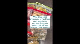'I have already FINISHED and frozen my Christmas dinner to defrost on the big day'.
