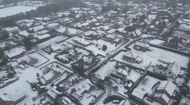 Snow hits Northumberland as drivers told to be wary in UK