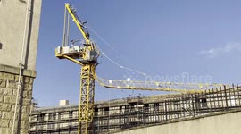 Crane collapses onto block of flats in Edinburgh, Scotland, UK