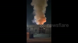 US: Fire Breaks Out At Metal Recycling Yard In Los Angeles