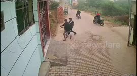 Elderly woman chases gunmen away armed only with a broom, in Haryana Rohtak, India