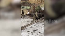 Footage appears to show Ukrainian artillery destroying Russian military targets in eastern and southern Ukraine