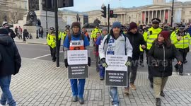 Police arrest Just Stop Oil activists, doctors and nurses marching in London against new oil licences