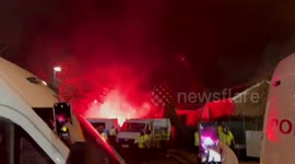 Four UK police officers injured in clashes with Legia Warsaw fans at Villa Park