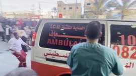 Injured civilians rushed to hospital after Israeli bombing post-Gaza ceasefire