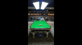 Poolside comedy: maximum force billiards sends player on the pool table!