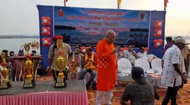 State-level Boat Race competition organised in Mahanadi river, Sambalpur