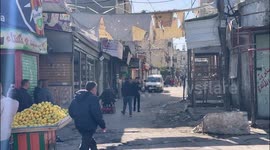 Palestinians inspect damaged streets following an Israeli raid on the Balata refugee camp in the West Bank as violence escalates in the occupied Palestinian territories