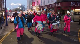 Stunning Christmas Lantern parade in Kent, UK