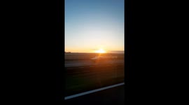 My trip to bologna from Verona, on Sunday morning with beautiful sunset