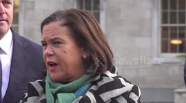 Sinn Fein leader defends decision to send tweet showing man apparently drinking by scene of school stabbing in Ireland