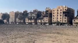 Hamad Town Towers Crushed In Israeli Onslaught in Khan Yunis