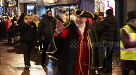 Dickens Festival Christmas candlelit parade in Kent, UK