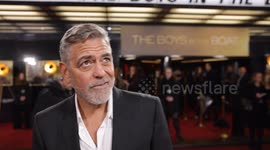 George Clooney interview The Boys in the Boat premiere in London