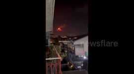 Italy: Etna Puts On Spectacular Show During Early Morning Eruption