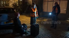 Climate warriors rally at UK Prime Minister's residence
