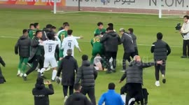 Chinese and Thai footballers have mass brawl during cup game in China