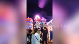 Three injured when fairground ride collapses in Thailand