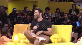 Tyler Hoechlin gives interview at CCXP23 in Sao Paulo, Brazil