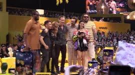 Jason Momoa, Patrick Wilson and James Wan at CCXP23 in Sao Paulo, Brazil
