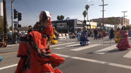 Spirit of the Holidays Parade in San Pedro, Featuring Los Angeles Mayor Karen Bass