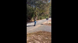 Guy on a Skateboard Flipping Nunchucks, Inspirational.