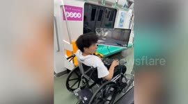 Wheelchair user has customised chair to play computer games