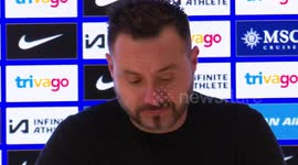 Chelsea 3:2 Brighton & Hove Albion: Brighton head coach Roberto De Zerbi post-match press conference in London, UK