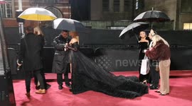 Amanda Holden arrives at The annual Fashion Awards held at The Royal Albert Hall