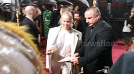 Baywatch legend Pamela Anderson arrives at the Fashion  Awards