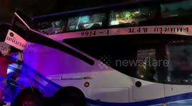 Bus crash kills 14 passengers and injures 35 others in Thailand