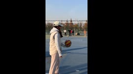 Volleyball mishap: serve gone awry ends with unexpected headshot