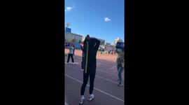 Student's mishap: accidental strike during swordsmanship practice