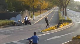 Brave delivery man and Good Samaritan join forces to capture thief in China