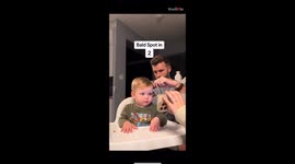 Dad gifts baby son a bald spot after trimming session turns messy