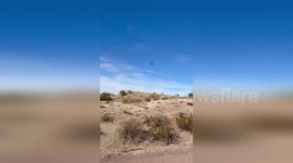 Desert Hills Fire District Welcomes Santa via Helicopter in AZ, USA