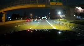 Allegedly Stolen Car Spins Out In Flames