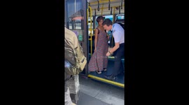Bus Doesn't Want To Let Her Go