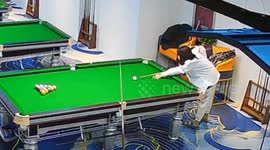 Pool break fails and balls end up in exactly same position