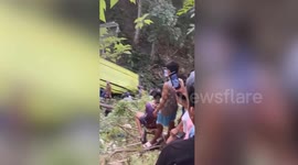 Bus crashes kills at least 17 when it plunges into ravine in the Philippines