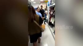 Mall staff catch shoplifter who stuffed her shorts with cookware