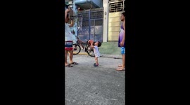 Toddler wows family with his impressive basketball skills