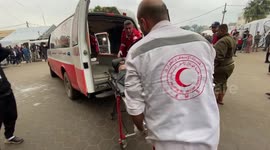 Injured children rushed to hospital following strikes on Gaza's Deir El-Balah