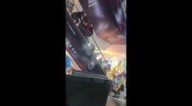 Chinese tourists pile on top of each other on 'malfunctioning' mall escalator in Bangkok