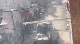 Clashes with the Israeli forces in Balata camp