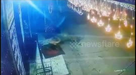 Leopard had to run away as stray dog fights off bravely with hunter leopard